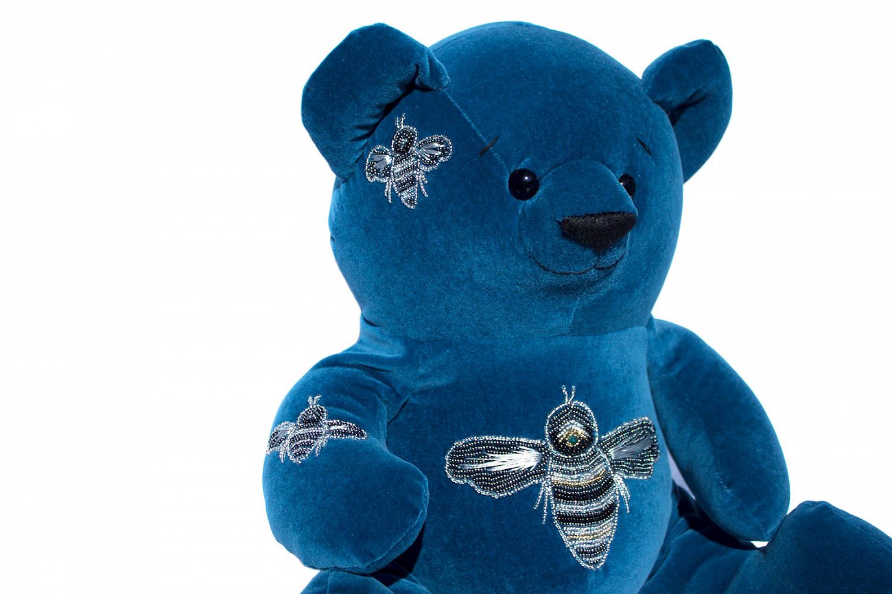 Мягкая игрушка Glamour Bear GOLDY BEARS МЕДВЕДИ 010972 Синий  - Вид №1