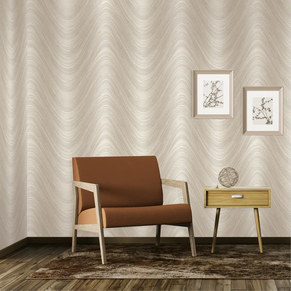 Обои флизелиновые Euro Decor Hypnose коричневые 1.06 м 7029-01 82377856 STLM-2068600 - Вид №3