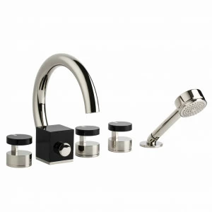 C24-3305XL C24-3305XL Смеситель на 5 отверстий для монтажа на оправу FUSION Cristal & Bronze FUSION