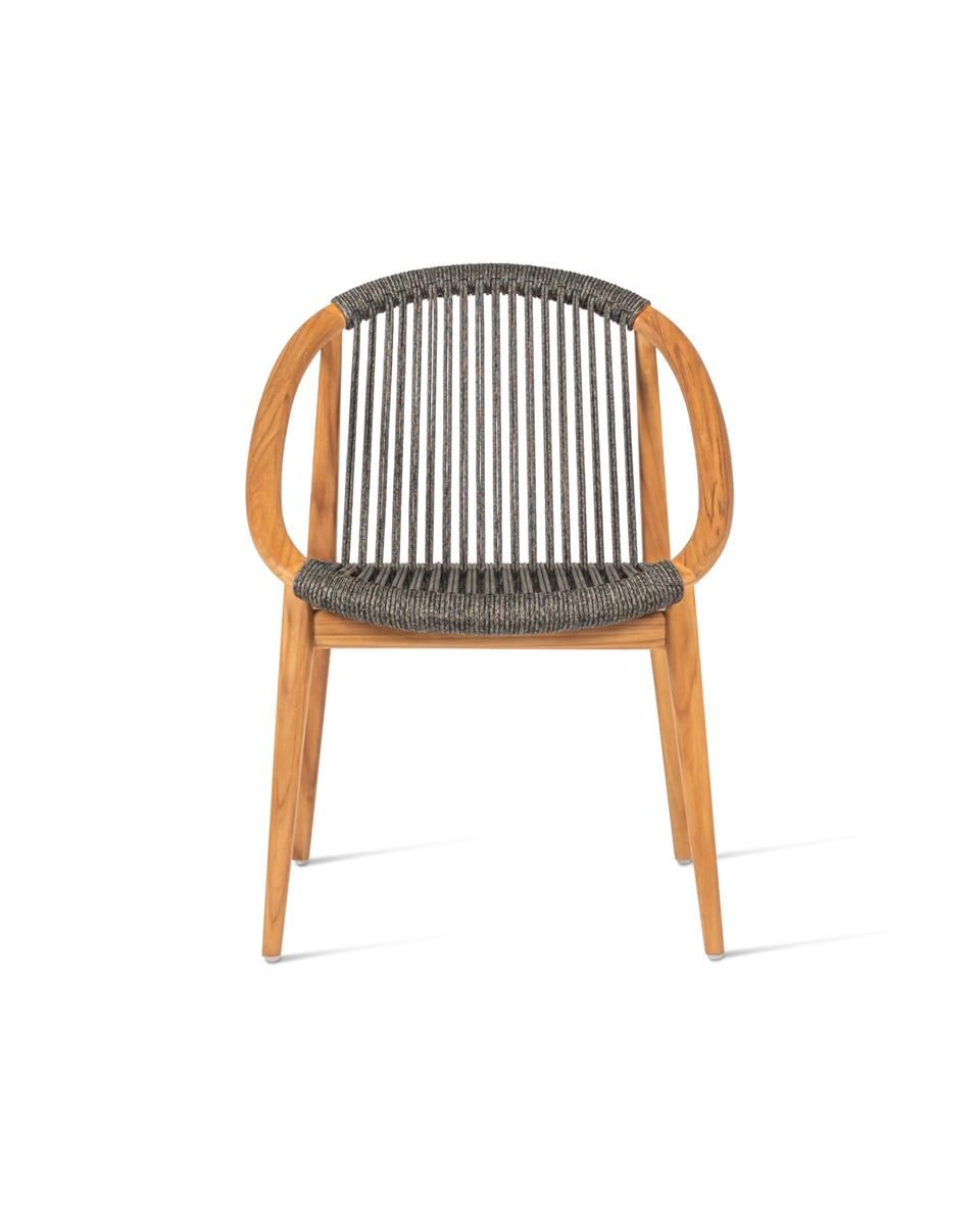 Садовый стул из тика и веревки с подлокотниками Vincent sheppard FRIDA ARCH-00085388 - Вид №8