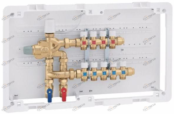 CALEFFI Компактный многофункциональный блок с коллекторами Legioflow® sun-id-1456856