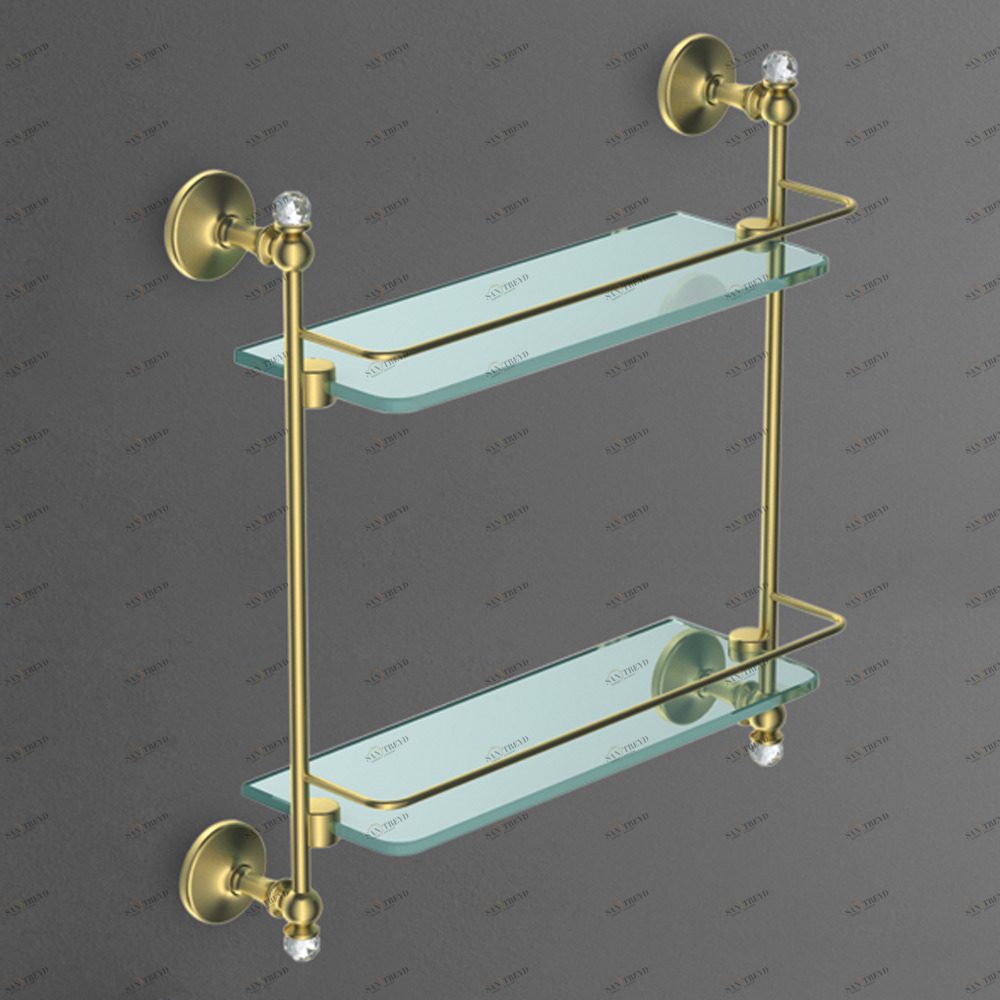 Двойная стеклянная полка ART&MAX ANTIC CRYSTAL AM-E-2682BSJ-Do 