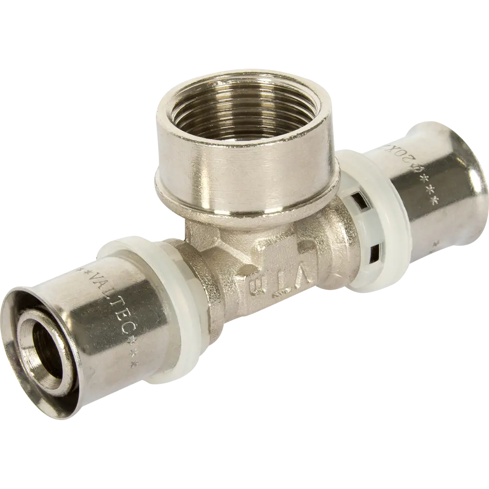 Тройник Valtec для труб 20 мм с переходом на 3/4" 15474541 STLM-0005951