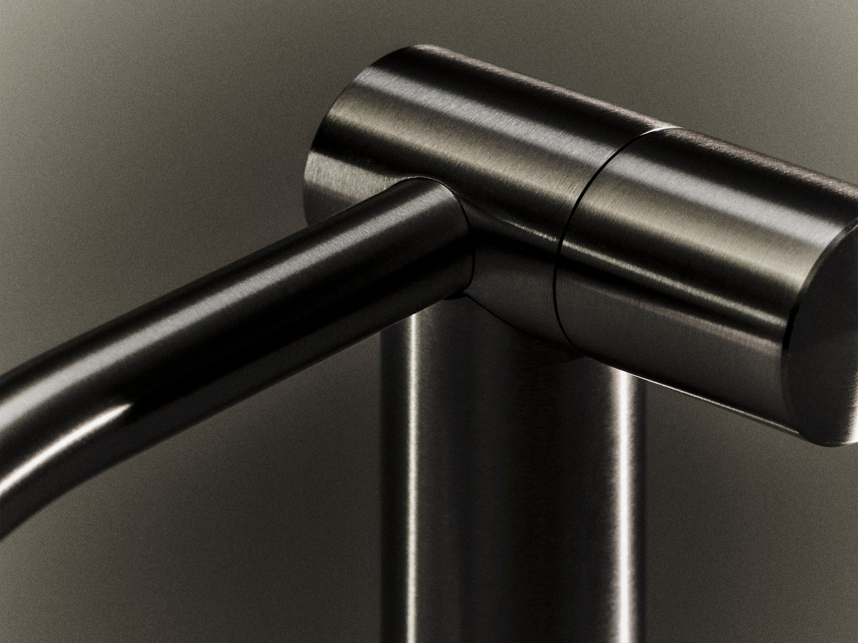 Waschtisch-Mischbatterie aus Stahl zur Standmontage mit progressiver Kartusche Quadrodesign Hum ARCH-00076049 - Вид №2