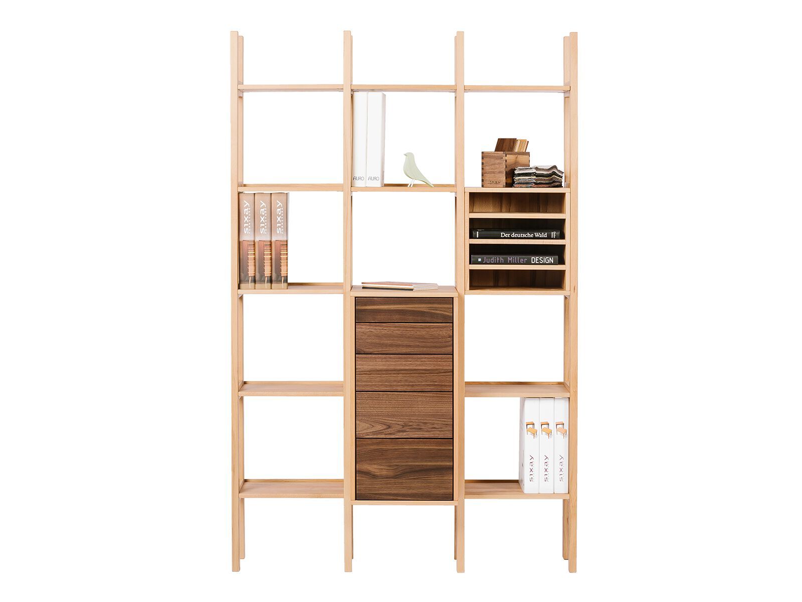 Секционный книжный шкаф из массива дерева sixay furniture OFFISIX Shelf System ARCH-00094591 - Вид №2
