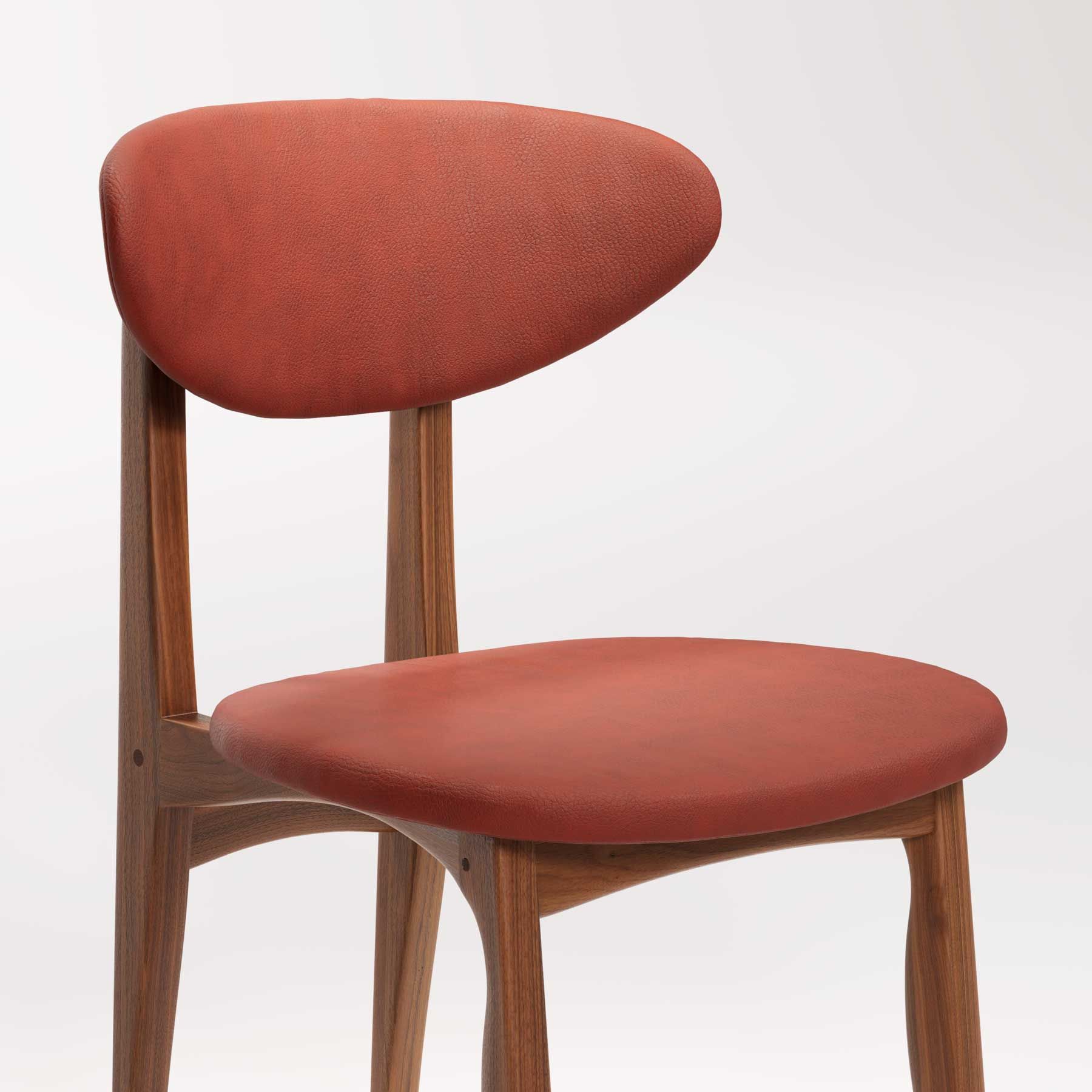 Кожаный стул с открытой спинкой и деревянной рамой Wewood DEGAS ARCH-00046397 - Вид №12