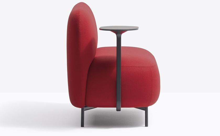 Pedrali Барный диван из мягкой ткани Buddy 215s/tt - Вид №1