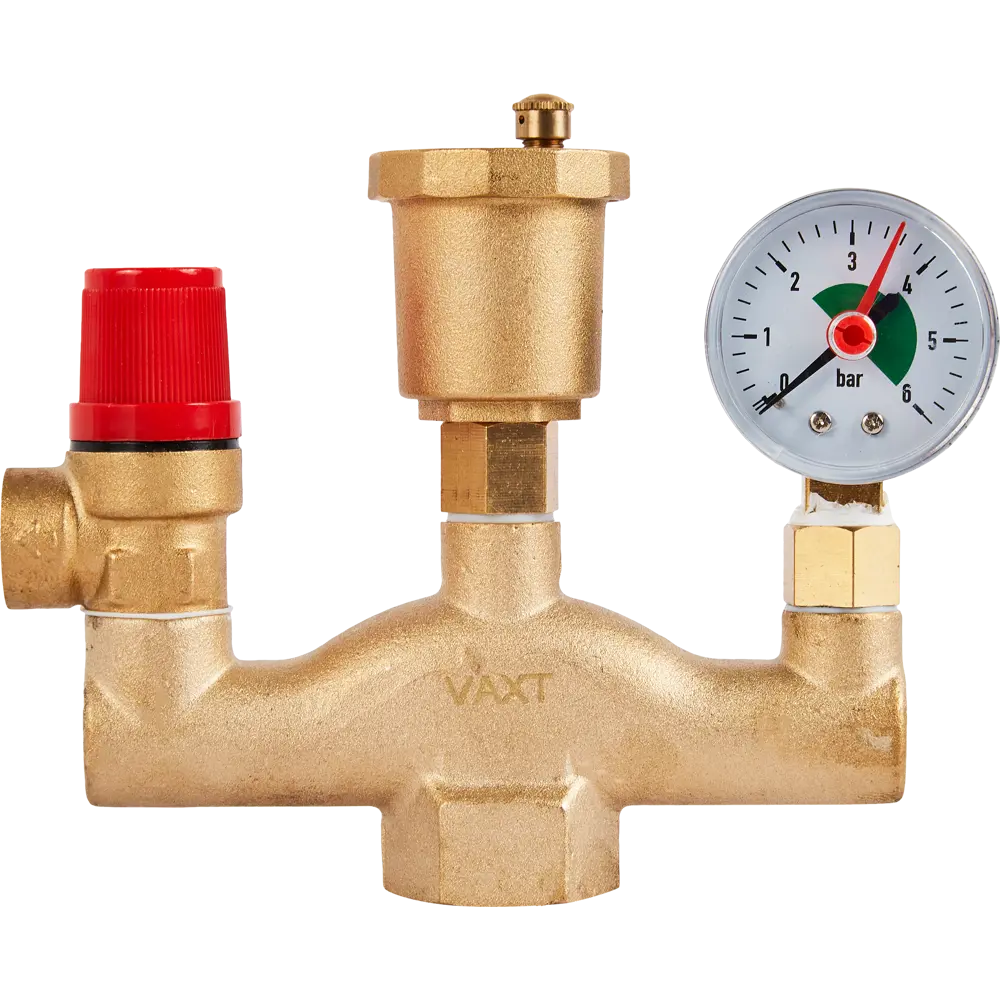 Группа безопасности Santreyd Vaxt для систем отопления с манометром 87503356 STLM-0074180 - Вид №2