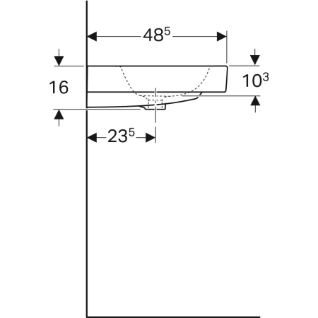 124060000 Раковина Geberit iCon Geberit  - Вид №39