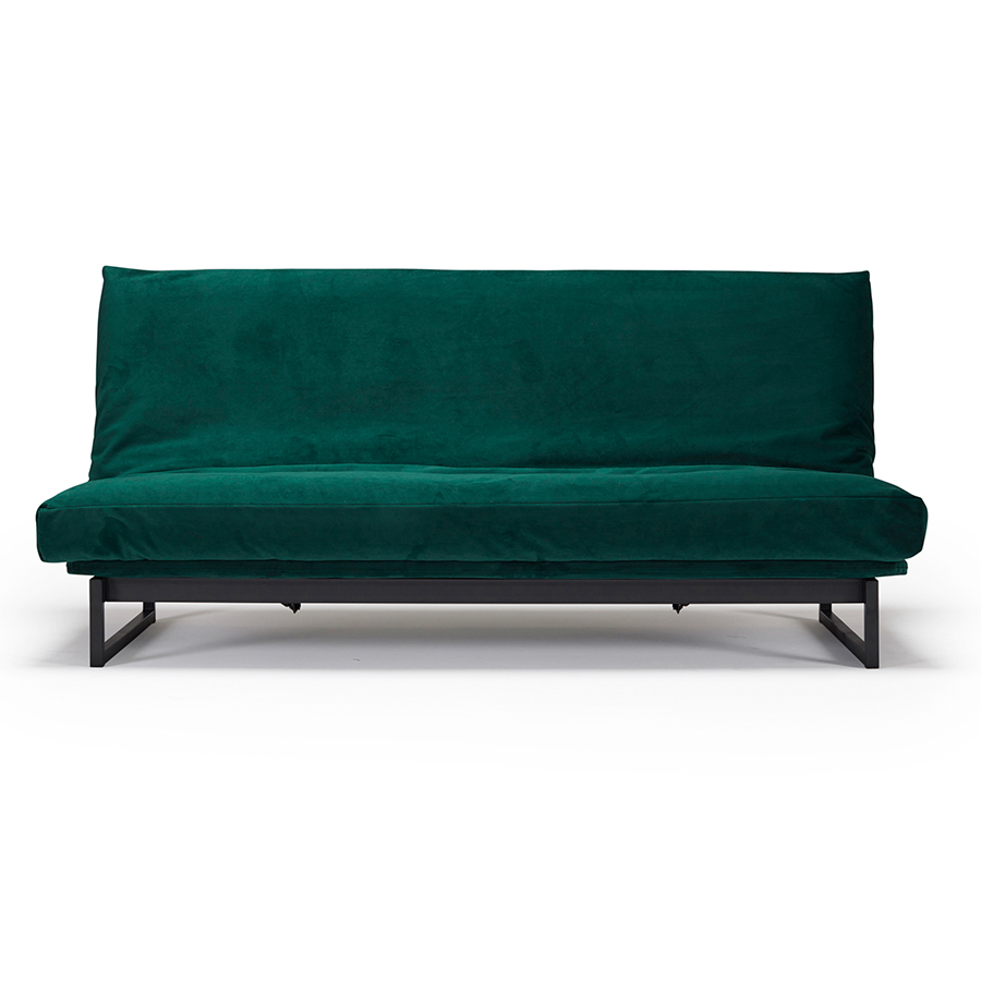 Диван Fraction с матрасом Spring Round, черными ножками и защитным чехлом, зеленый Innovation Living FRACTION540 - Вид №7