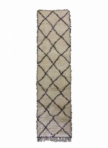 AFOLKI Прямоугольный шерстяной коврик с длинным ворсом и геометрическими мотивами Beni ourain Taa887be