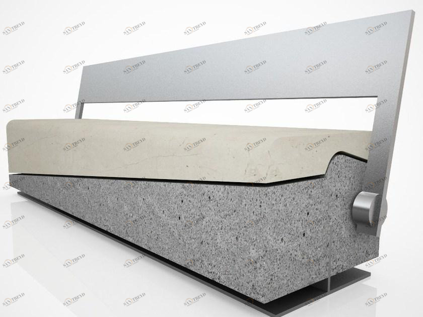 Manufatti Viscio Реконструированная каменная скамья со спинкой Actea sun-id-1444315