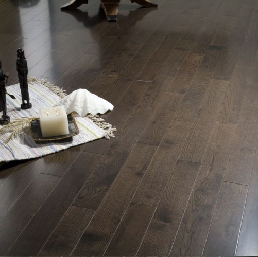 Инженерная доска Coswick Классическая Угольный 127мм Лак Дуб Селект (Гладкая) 600…2100х127 мм 11541107 - Вид №1