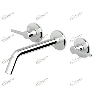 ZMM5766 - R99500 - R99504 Смеситель для раковины на 3 отверстия с аэратором. Длина горловины 215 мм. Zucchetti Medameda 