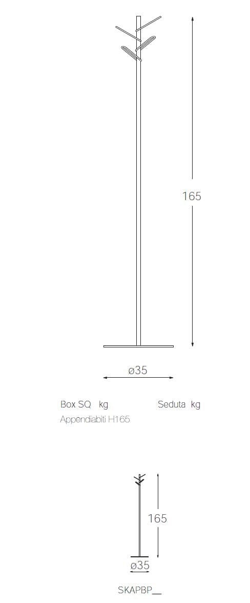 Металлическая напольная вешалка Diemme змея ARCH-00104332 - Вид №3