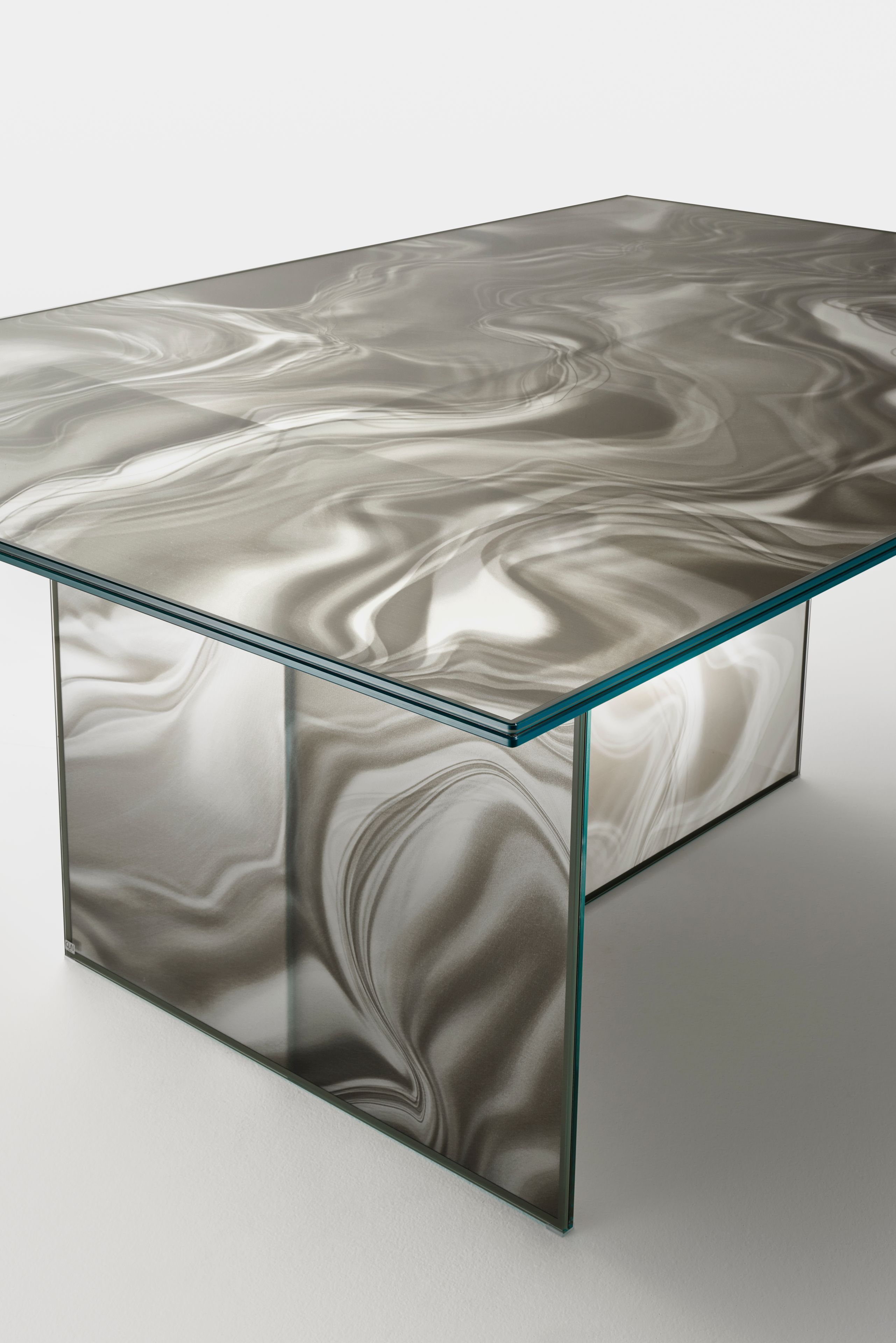 Прямоугольный Хрустальный стол Glas Italia Разжижение ARCH-00029542 - Вид №1