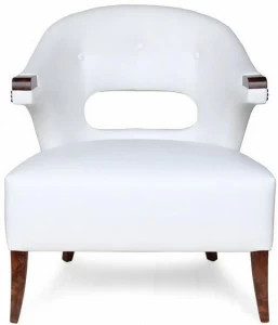 BRABBU Мягкое кожаное кресло с подлокотниками Nanook