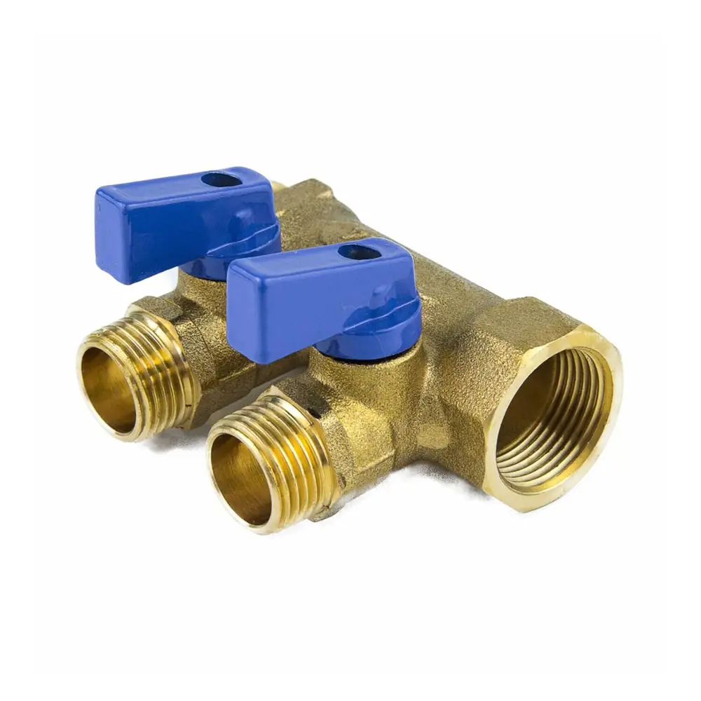 Коллектор Aquasfera на 2 выхода 3/4"x1/2" латунь 86138851 STLM-2081413 