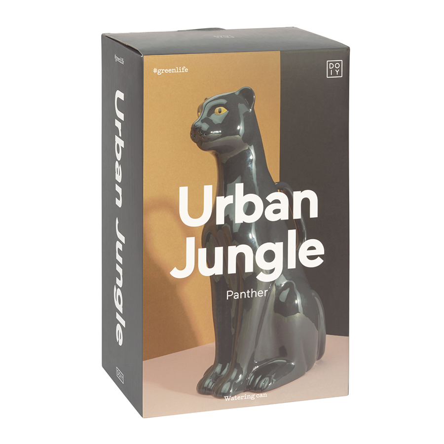 Лейка черная керамическая Urban Jungle Panther DOIY  00-3871333 Черный  - Вид №8