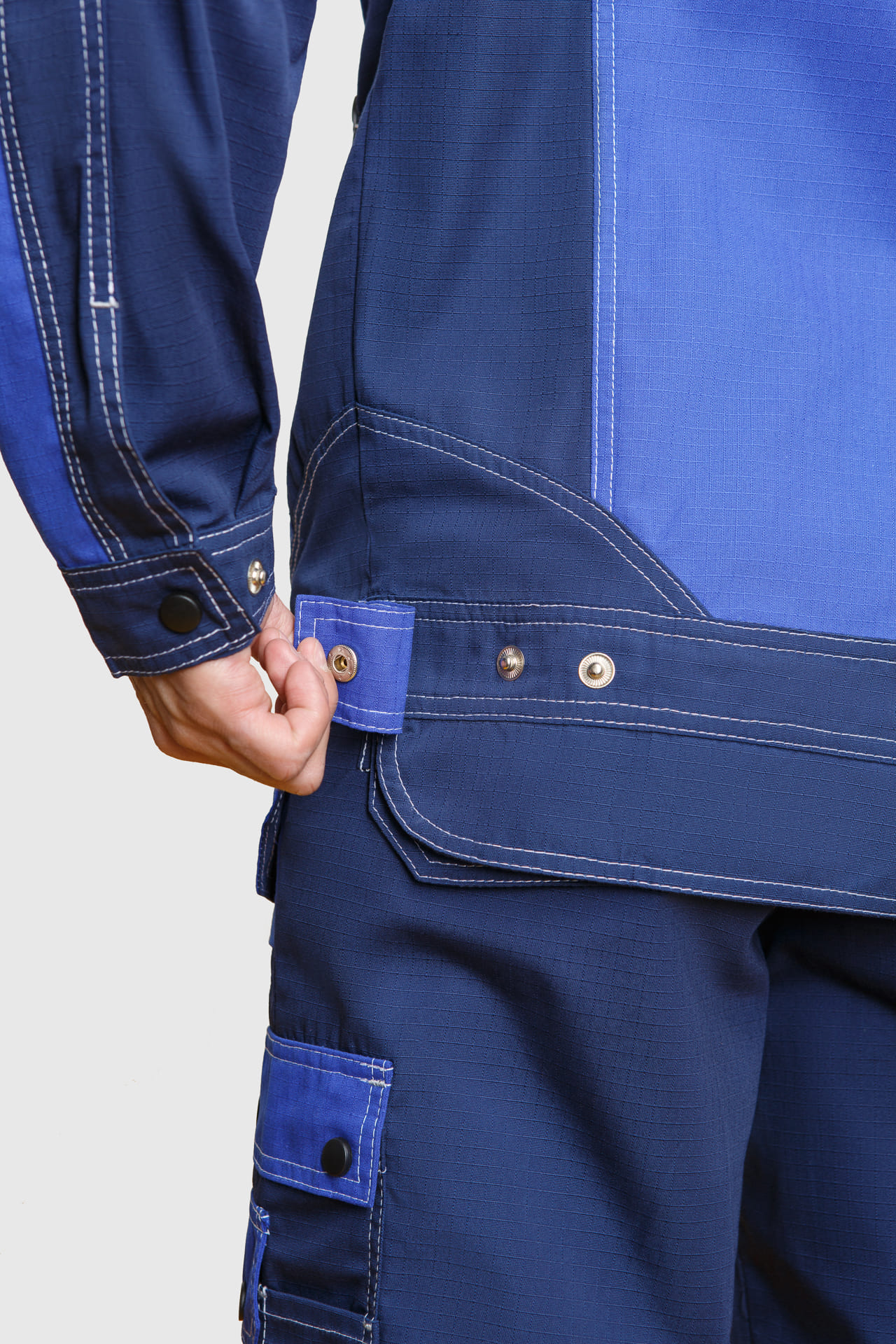 68809 Костюм "Прогресс" темно-синий с васильком  Летняя спецодежда  размер 52-54/182-188  - Вид №13