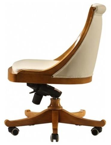Morelato Поворотный офисный стул из вишневого дерева с колесами Biedermeier Art. 5189 - Вид №3