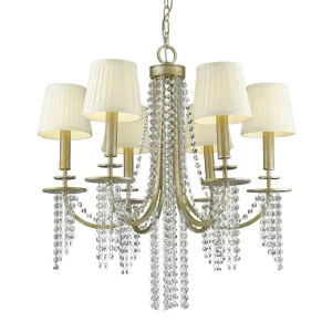 Люстра P68058-6B от Delight Collection золото/бежевая DELIGHT COLLECTION ДИЗАЙНЕРСКИЕ 247086 Золото