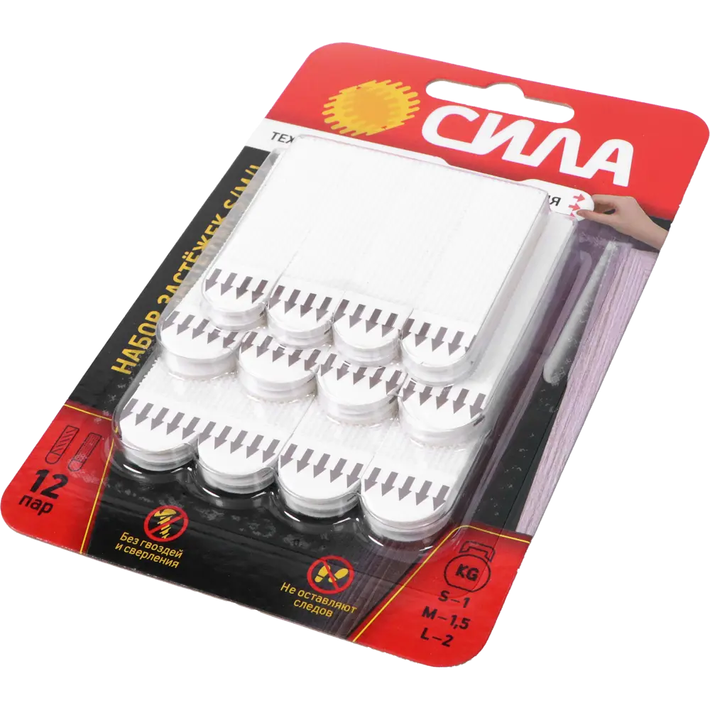Застежки Сила SHS-MIXSML-W12 97x170x30 мм белый 12 шт STLM-2134598 - Вид №11