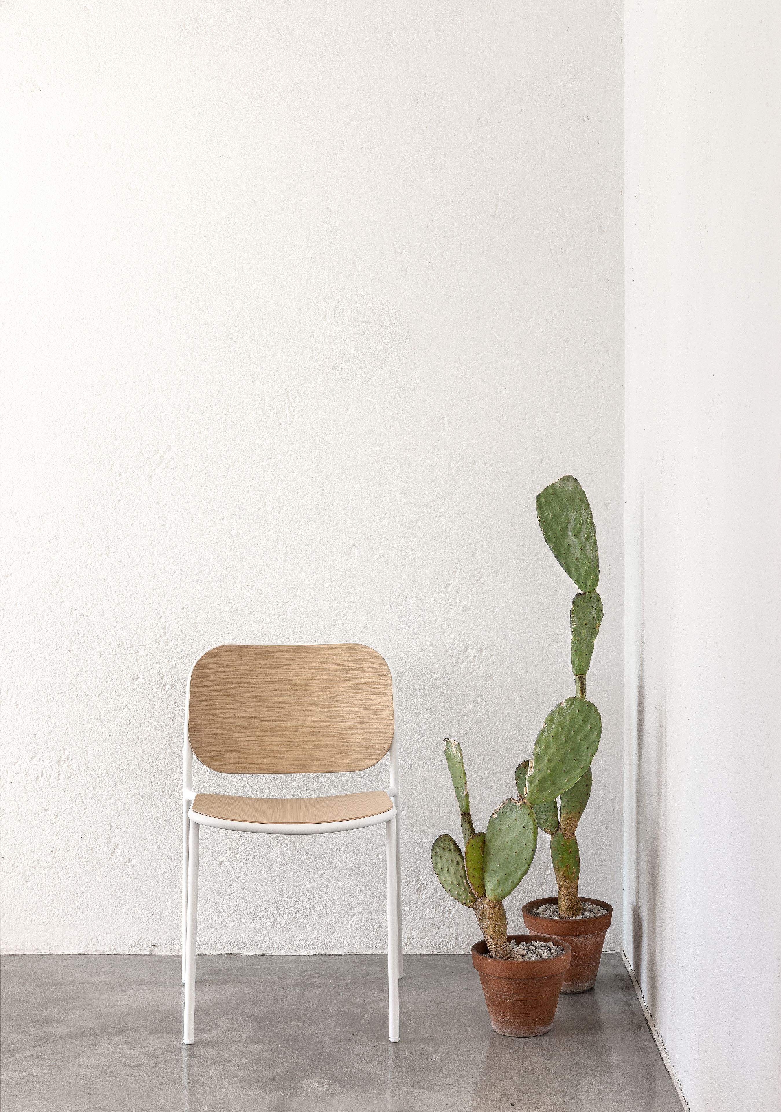 Деревянный штабелируемый стул с открытой спинкой TrabA' Metis ARCH-00090661