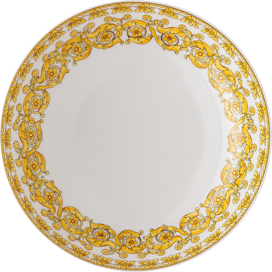 10649008 Rosenthal Versace Тарелка cуповая Rosenthal Versace Медуза Рапсодия 22см, фарфор Фарфор 