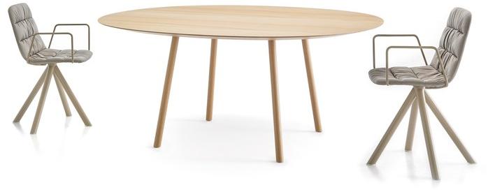 Viccarbe Мягкое вращающееся кресло на жердочке Maarten sun-id-1352641 - Вид №15