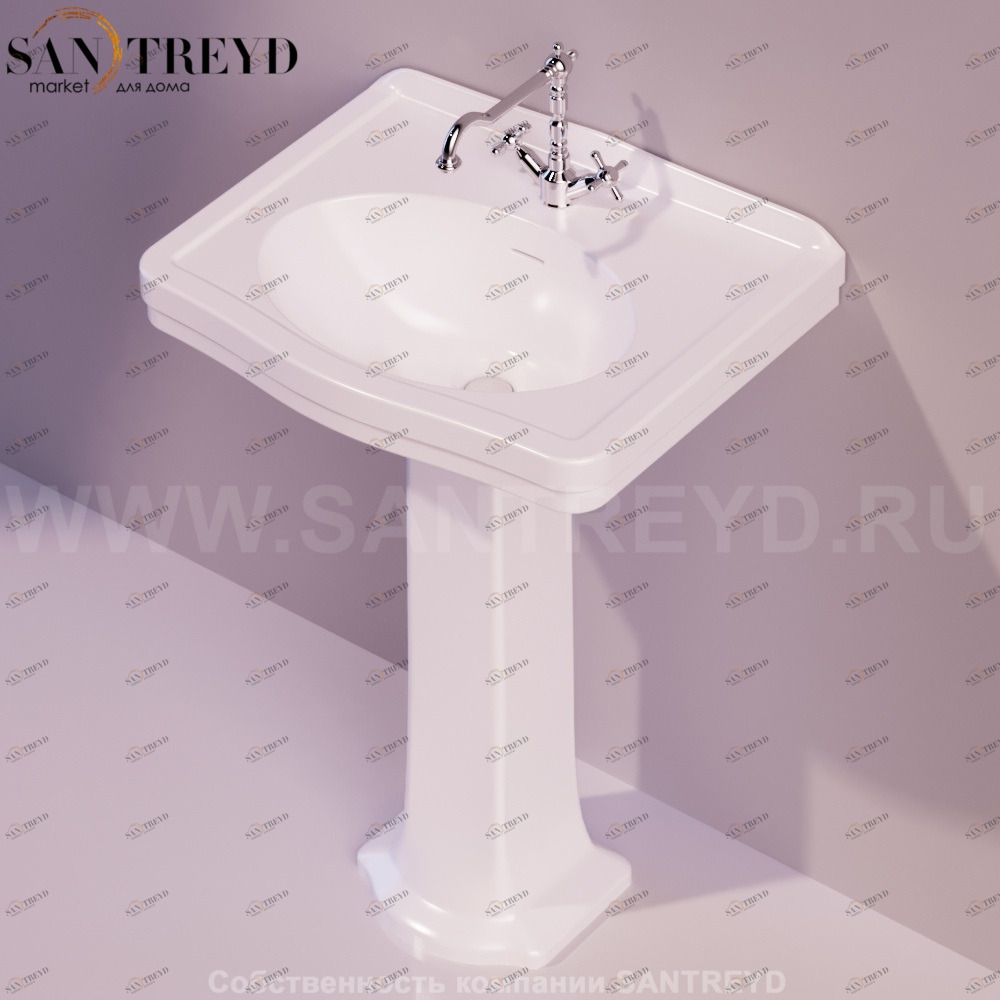 LO914BIANCO Подвесная раковина настенная прямоугольная Simas Londra белая