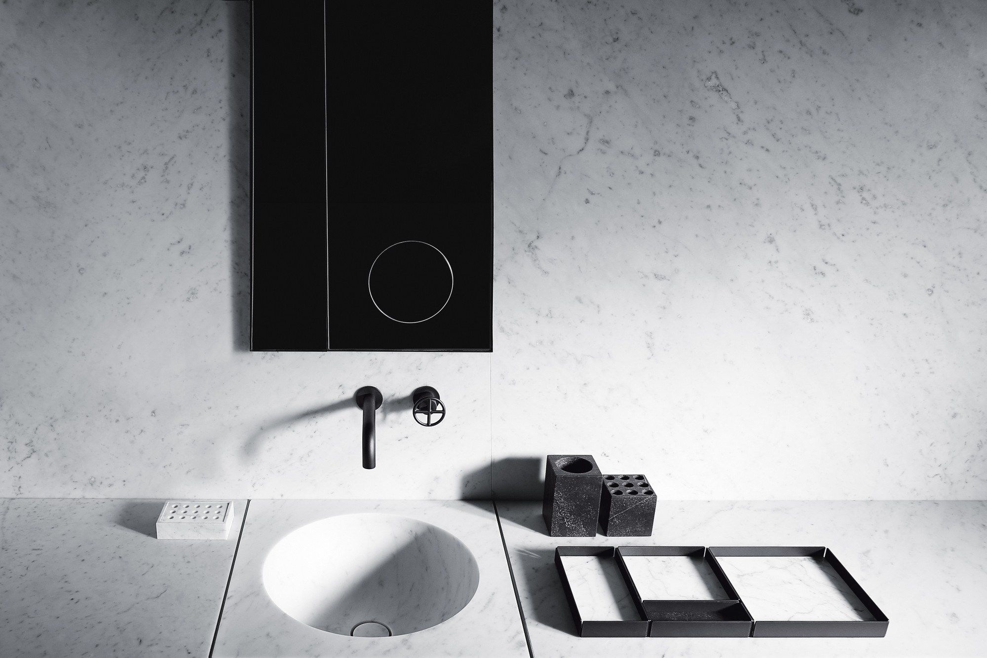 Подставка для зубных щеток из мрамора Salvatori Фонтане Бьянке ARCH-00028109 - Вид №3