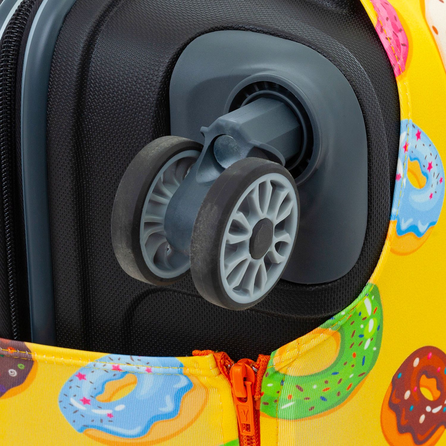 ECO Желтый Пончик XL Чехол для чемодана большой Fancy Armor ECO - Вид №4