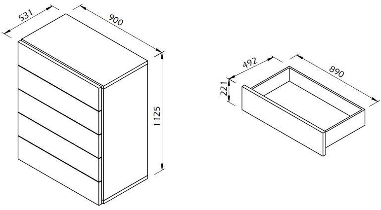 TemaHome Комод из фанерованной древесины Aurora sun-id-1468366 - Вид №4