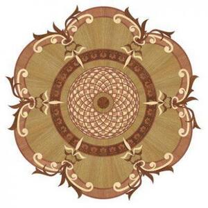 Художественный паркет Da Vinci Розетка 26-080 Дуб Селект (Гладкая) х1000диаметр мм.