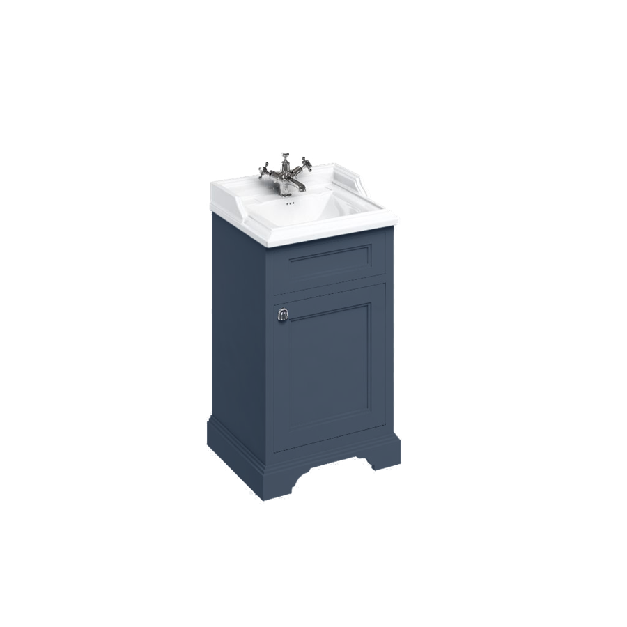 Burlington Classic Отдельностоящий умывальник 50 см с дверцей Темно-оливковый B20 FC8O  - Вид №4