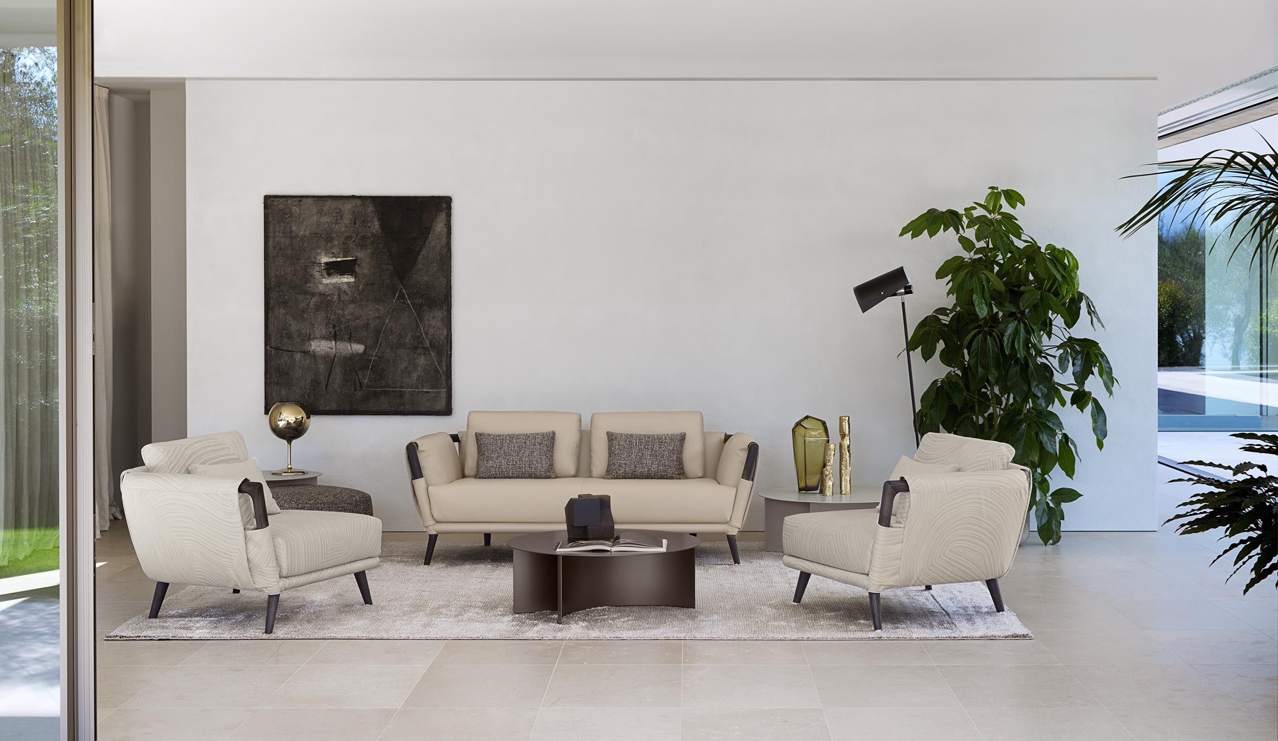 2-местный съемный тканевый диван Flou Gaudí ARCH-00001465 - Вид №1