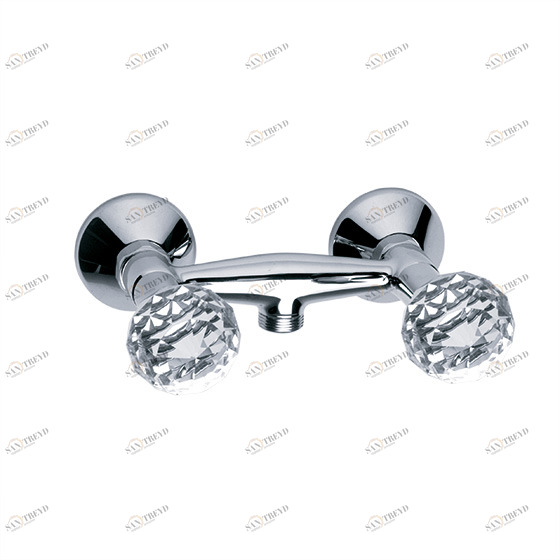 Смеситель для душа ½", настенный монтаж JOERGER Florale Crystal 600.20.200.000-AA