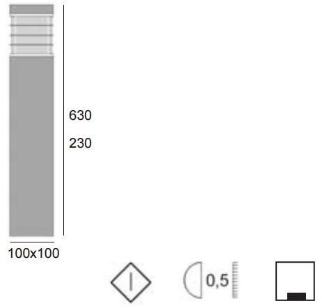 BEL-LIGHTING Столбик из нержавеющей стали Spirit 951 - Вид №2