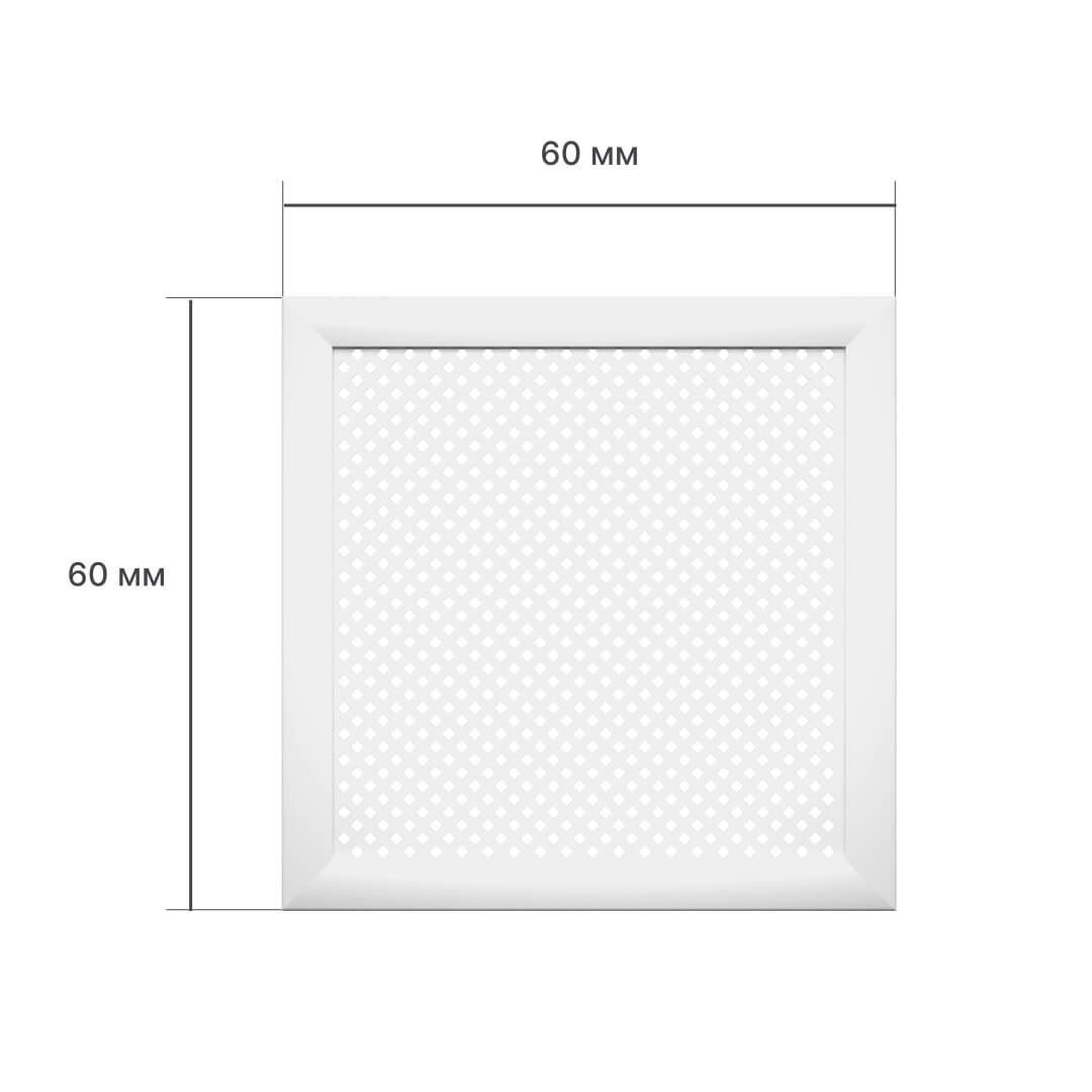 Экран для радиатора 60х60 см Глория белый STELLA Standart STSR-1082 - Вид №2
