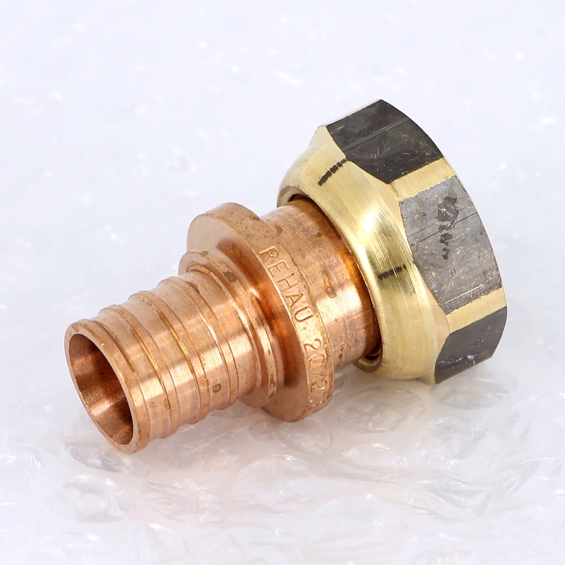 Муфта надвижная В с накидной гайкой бронзовая REHAU 20х3/4" RX+ бронза 456338 - Вид №1