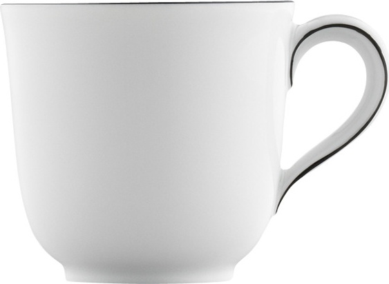 10642827 Furstenberg Чашка для эспрессо Furstenberg "Вагенфельд" 100мл (с чёрным кантом) Фарфор, Керамика 