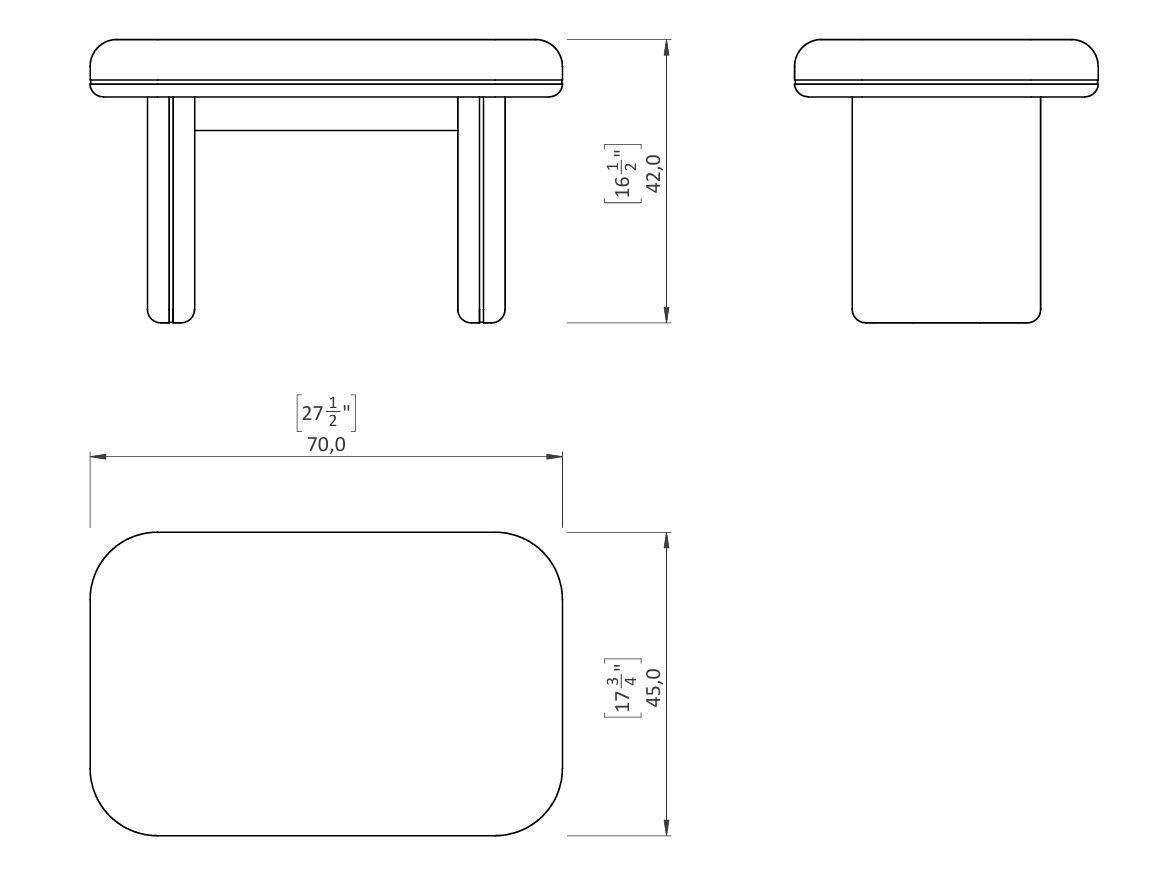 Низкий мягкий стул Casa Magna Essence ARCH-00044908 - Вид №3