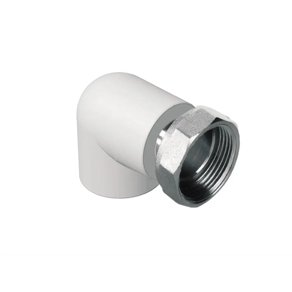 Угловой фитинг Политэк 90° с накидной гайкой для полипропиленовых труб 89422864 STLM-1577441