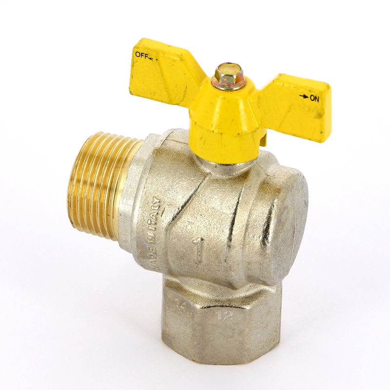 Кран шаровой для газа НВ угловой FUTURGAS бабочка F.I.V. 1" FIV 6921R106 - Вид №2