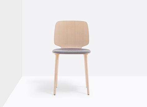 Pedrali Деревянный стул со встроенной подушкой Babila 2700/a - Вид №2