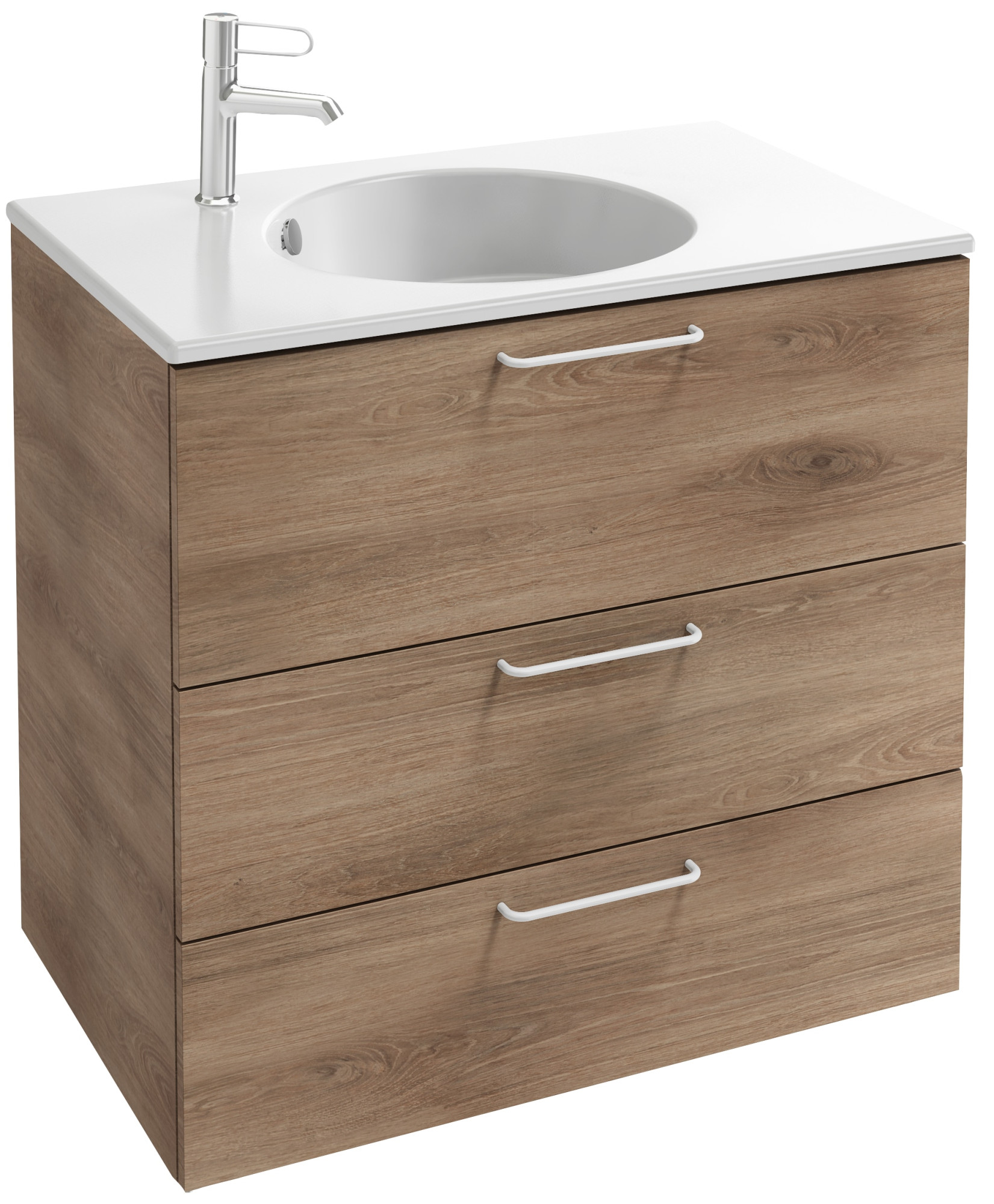 EB2532-R6-N14 Тумба под столешницу 80 см, 3 ящика, белая ручка JACOB DELAFON ODÉON RIVE GAUCHE ODEON RIVE GAUCHE