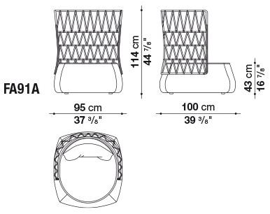 B&B Italia Outdoor Мягкое кресло с высокой спинкой Fat-sofa outdoor sun-id-1491614 - Вид №2