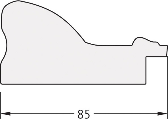 BY 7333 Зеркало в багетной раме - виньетка бронзовая 85 mm EVOFORM Octagon - Вид №4