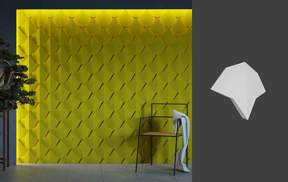 DRAGON SCALE - B 3D Панели LAB.Space DRAGON SCALE - B-1 - Вид №1